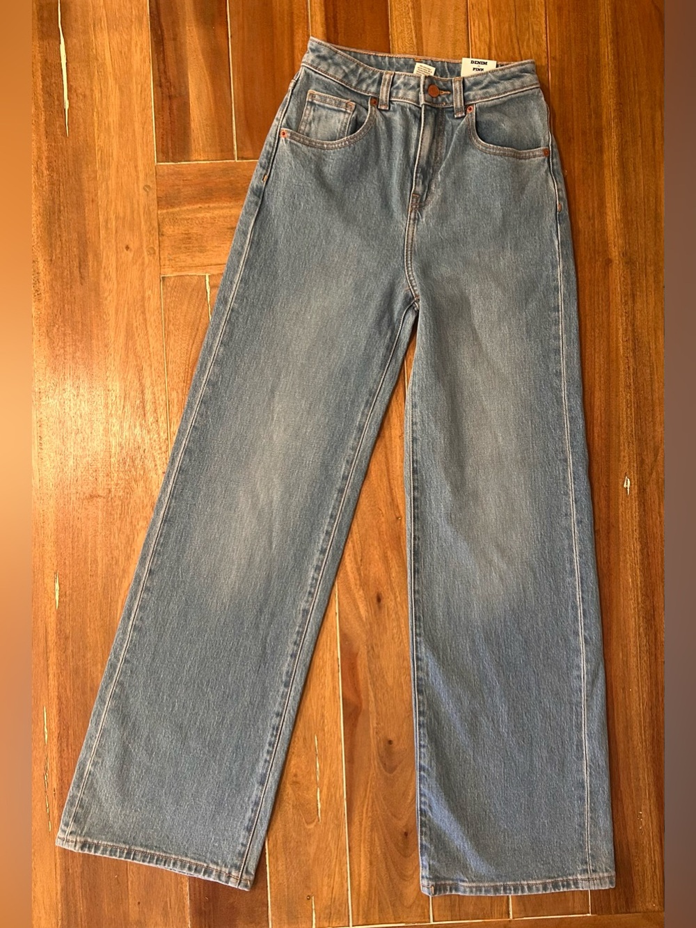 Denim by PINK. High-rise straight leg. 00 NWT.